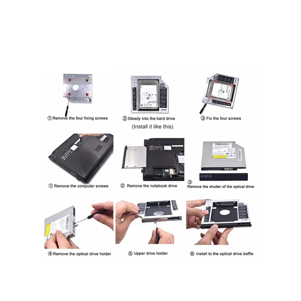 Multybyte Caddy For Laptop 2nd Hard Drive Enclosure 9.5mm view 3